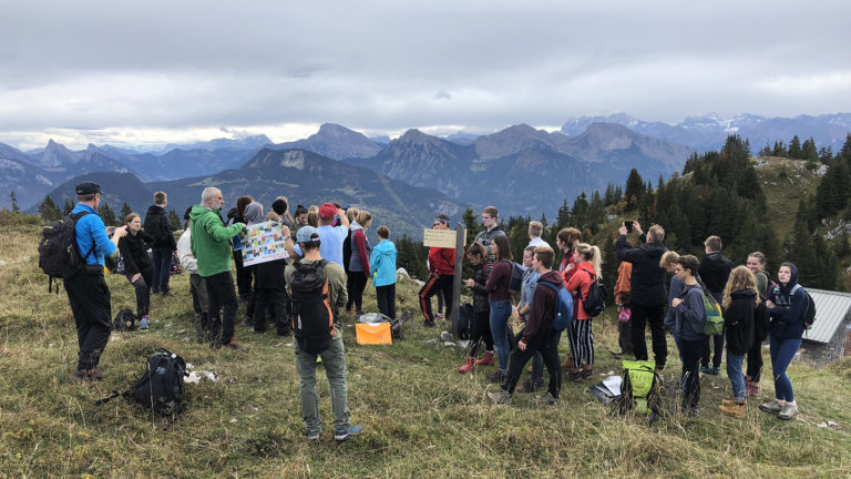 Sortie sur le terrain d'étudiants ERASMUS