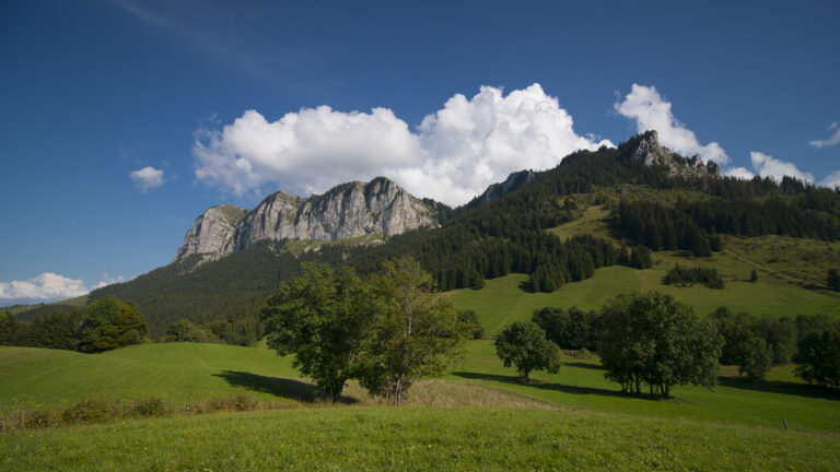 Vue sur le mont Bénand et Mont César
