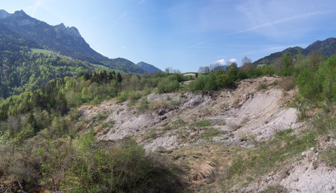 Glissement de terrain à Reyvroz Haute-sAvoie