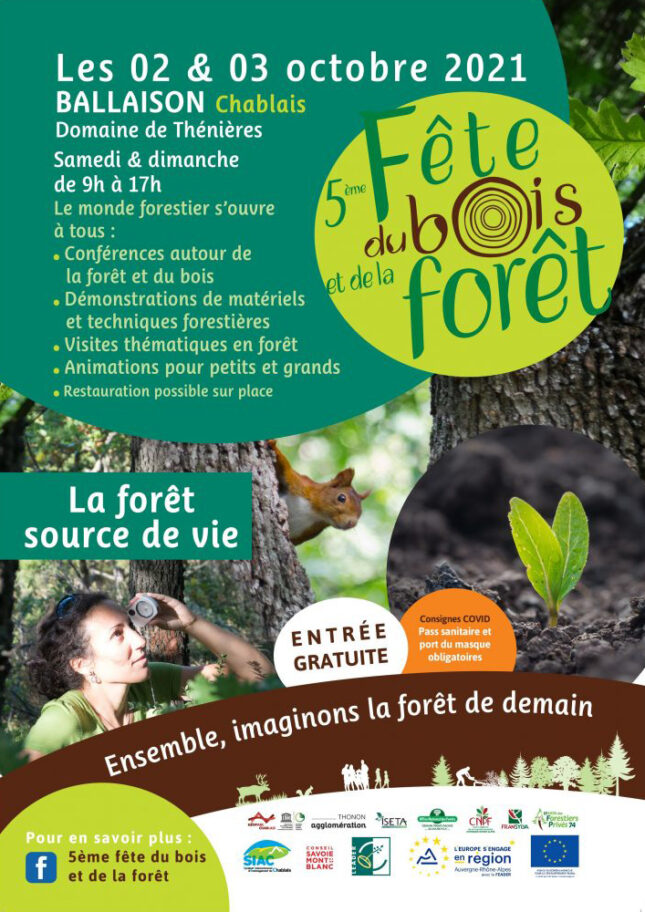 Affiche de la 5e fête du bois et de la forêt