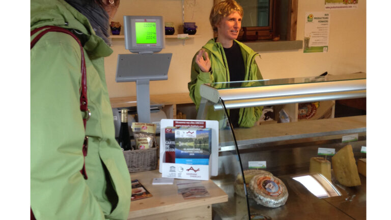 Magasin de producteur dans le Géoparc du Chablais