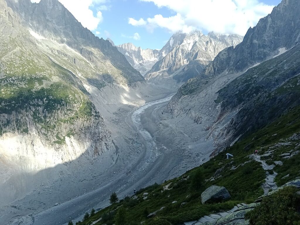la mer de glace depuis le signal Forbes
crédit : Rémih